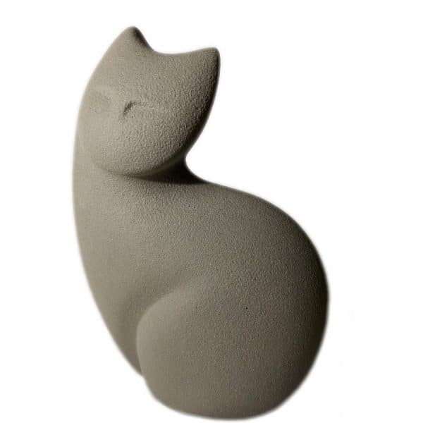 Curvy-Cat-Sculpture-in-Grey