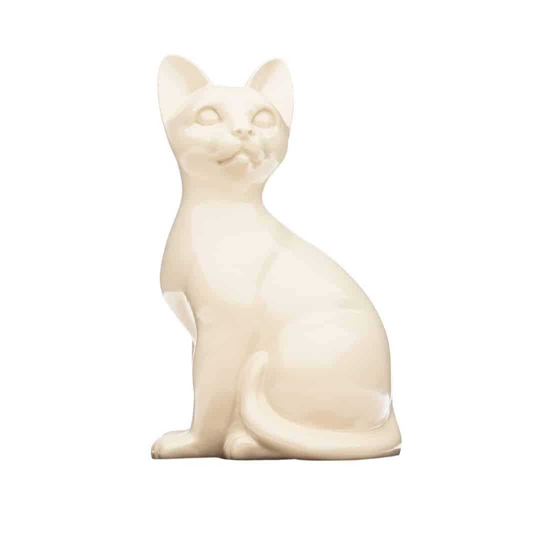 Sitting Ceramic Cat Urn - Image 3