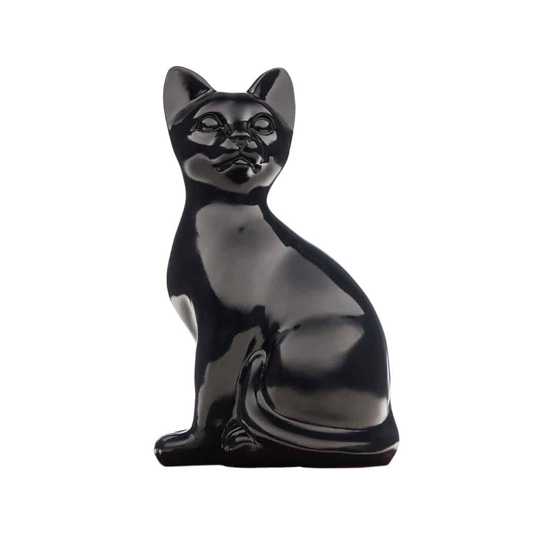 Sitting Ceramic Cat Urn - Image 4