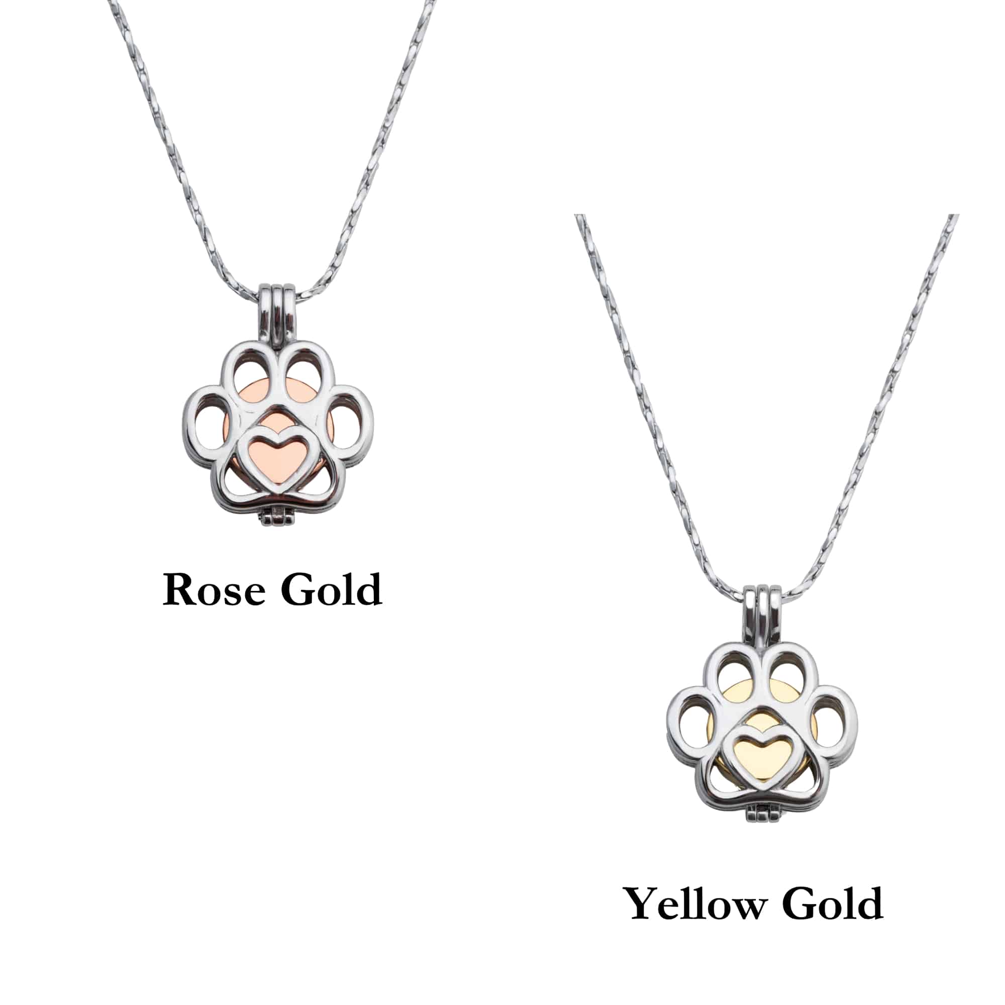 Paw Print Cage Pendant